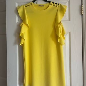 Zara yellow dress